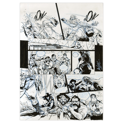 Ladies With Guns par Anlor - Planche originale n°55 avec story-board