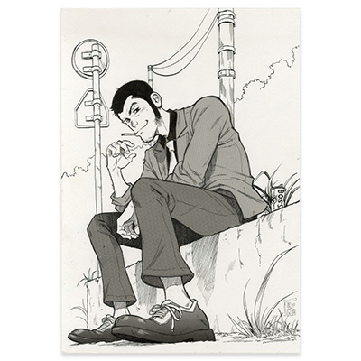 Original drawing, David Tako, Lupin the third